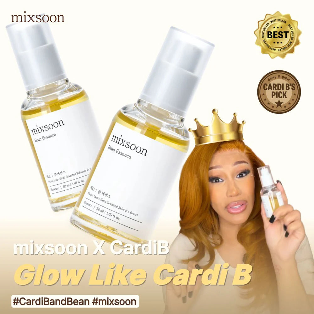 MIXSOON - Bean Essence 50 ml | Esencia Facial Coreana Iluminadora Glass Skin