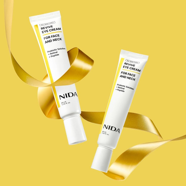 NIDA - Contorno de Ojos y Cuello Retinal y Péptidos Antiedad - Revive Eye Cream for Face and Neck 40ml