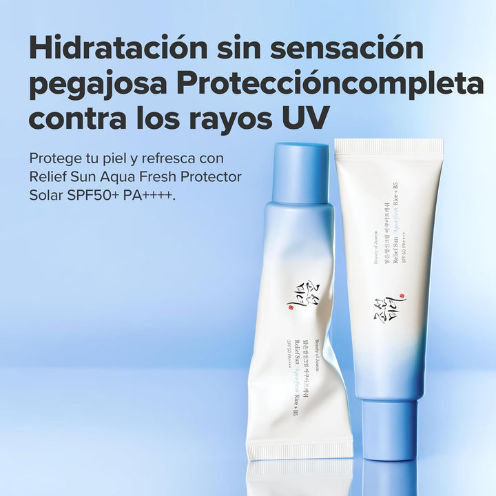 Beauty of Joseon - Protector Solar Ligero - Relief Sun Aqua-Fresh Rice + B5 50ml SPF50+ PA++++ -