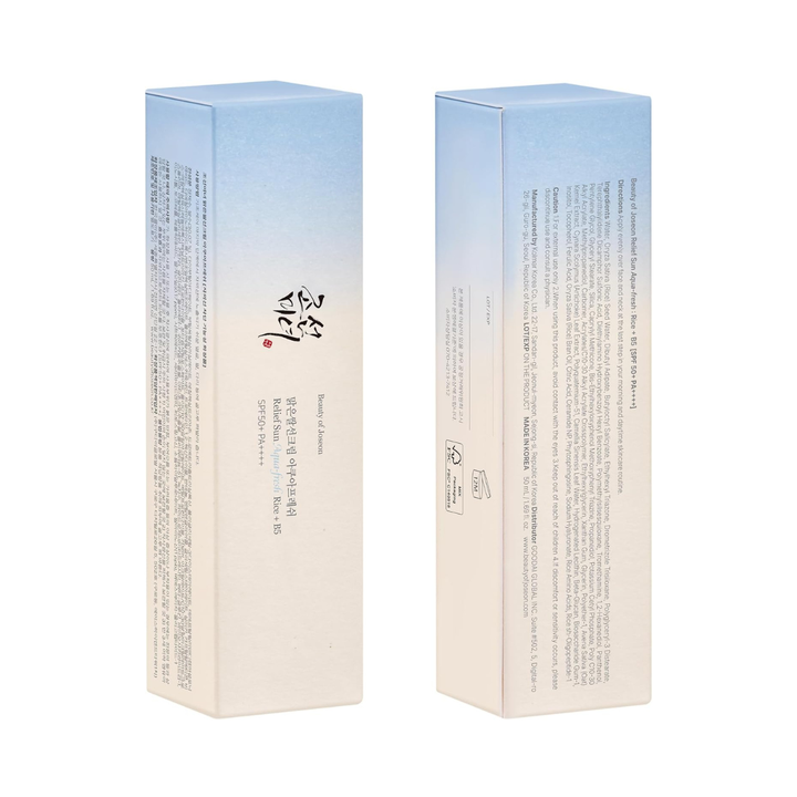 Beauty of Joseon - Protector Solar Ligero - Relief Sun Aqua-Fresh Rice + B5 50ml SPF50+ PA++++ -