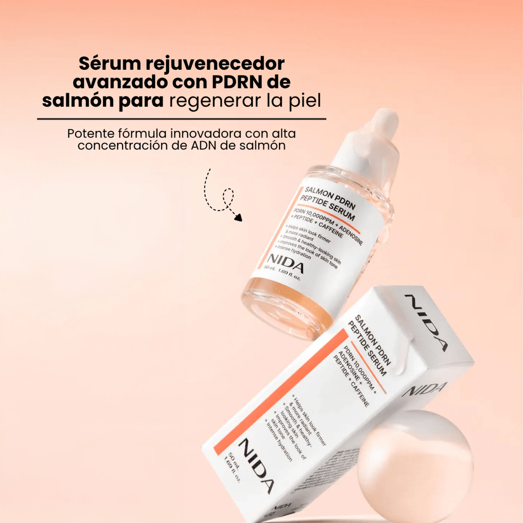 NIDA - Salmon PDRN Peptide Serum 50ml - Firmeza y Luminosidad con Complejo de Péptidos
