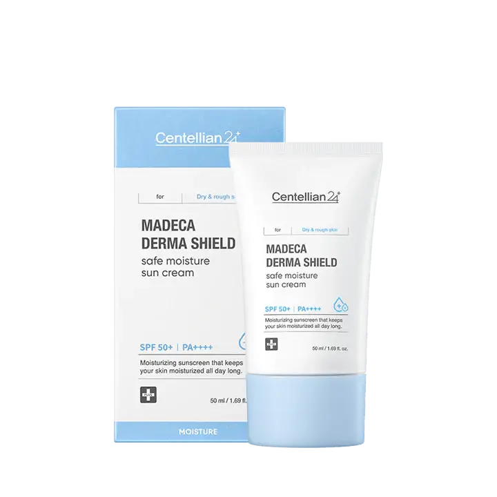 Centellian24 - Bloqueador solar Madeca Derma Shield Safe Moisture Sun Cream 50ml SPF50+ PA++++
