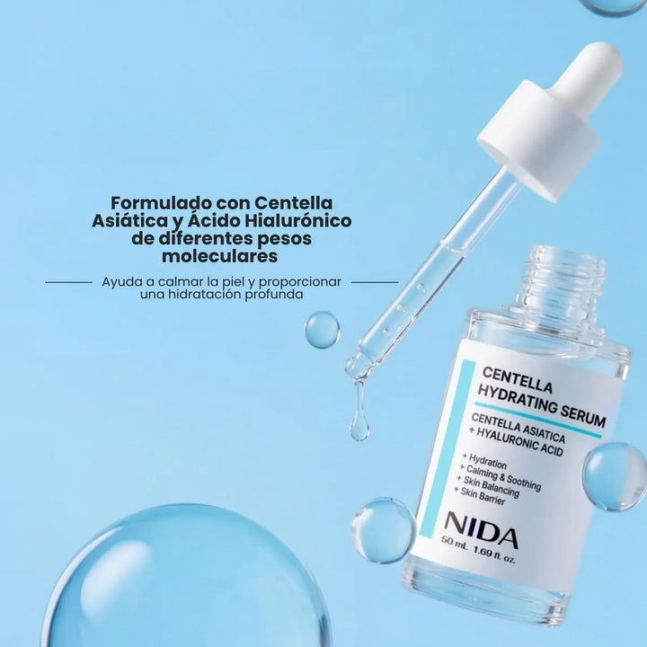 NIDA Cica-Hyal Hydrating Serum 50ml - Centella e Hidratación Calmante