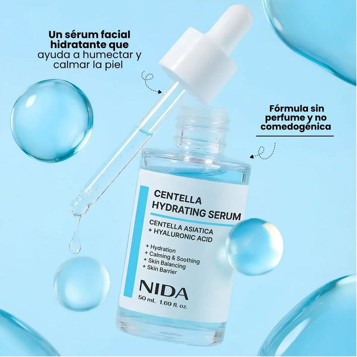 NIDA Cica-Hyal Hydrating Serum 50ml - Centella e Hidratación Calmante