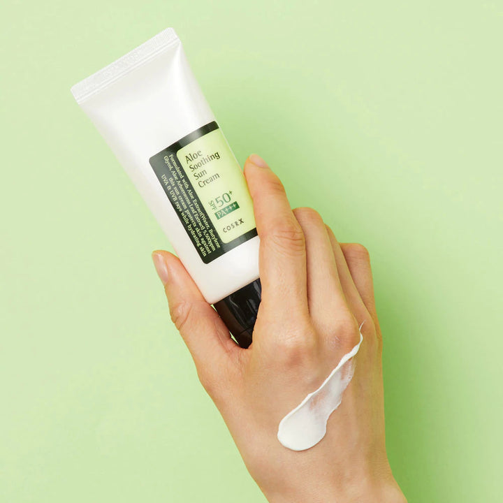 COSRX - Bloqueador Solar Calmante, Aloe Sun Cream SPF50+ 50ml